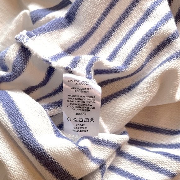 Lou & Grey Soft Boxy Striped Tee, Size S - Picture 5 of 5